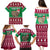 Custom California Christmas Family Matching Puletasi Dress and Hawaiian Shirt Santa Grizzly Bear With Grape - Wonder Print Shop