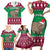 Custom California Christmas Family Matching Short Sleeve Bodycon Dress and Hawaiian Shirt Santa Grizzly Bear With Grape - Wonder Print Shop
