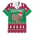 Custom California Christmas Family Matching Short Sleeve Bodycon Dress and Hawaiian Shirt Santa Grizzly Bear With Grape - Wonder Print Shop