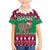 Custom California Christmas Family Matching Short Sleeve Bodycon Dress and Hawaiian Shirt Santa Grizzly Bear With Grape - Wonder Print Shop
