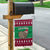 Custom California Christmas Garden Flag Santa Grizzly Bear With Grape - Wonder Print Shop