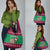 Custom California Christmas Grocery Bag Santa Grizzly Bear With Grape