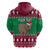 Custom California Christmas Hoodie Santa Grizzly Bear With Grape - Wonder Print Shop