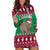 Custom California Christmas Hoodie Dress Santa Grizzly Bear With Grape - Wonder Print Shop