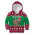 Custom California Christmas Kid Hoodie Santa Grizzly Bear With Grape - Wonder Print Shop