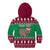 Custom California Christmas Kid Hoodie Santa Grizzly Bear With Grape - Wonder Print Shop