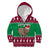 Custom California Christmas Kid Hoodie Santa Grizzly Bear With Grape - Wonder Print Shop