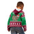 Custom California Christmas Kid Hoodie Santa Grizzly Bear With Grape - Wonder Print Shop