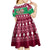 Custom California Christmas Kid Short Sleeve Dress Santa Grizzly Bear With Grape - Wonder Print Shop
