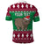 Custom California Christmas Polo Shirt Santa Grizzly Bear With Grape - Wonder Print Shop