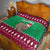 Custom California Christmas Quilt Santa Grizzly Bear With Grape - Wonder Print Shop