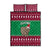 Custom California Christmas Quilt Bed Set Santa Grizzly Bear With Grape - Wonder Print Shop