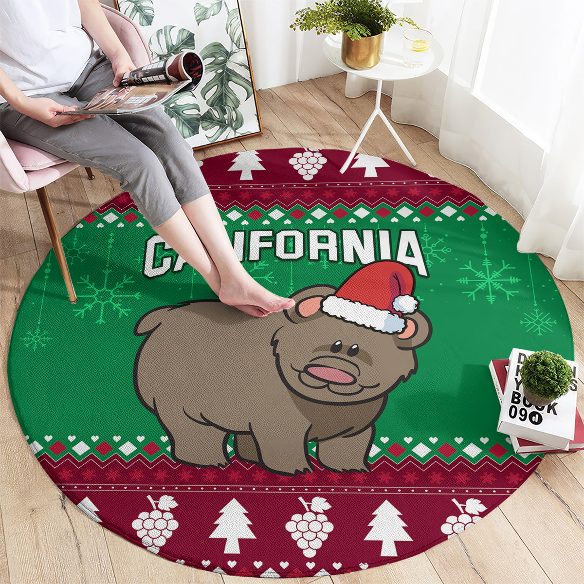 custom-california-christmas-round-carpet-santa-grizzly-bear-with-grape