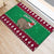 Custom California Christmas Rubber Doormat Santa Grizzly Bear With Grape - Wonder Print Shop