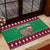 Custom California Christmas Rubber Doormat Santa Grizzly Bear With Grape - Wonder Print Shop