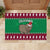 Custom California Christmas Rubber Doormat Santa Grizzly Bear With Grape - Wonder Print Shop