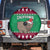 Custom California Christmas Spare Tire Cover Santa Grizzly Bear With Grape - Wonder Print Shop