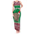 Custom California Christmas Tank Maxi Dress Santa Grizzly Bear With Grape - Wonder Print Shop