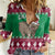 Custom California Christmas Women Casual Shirt Santa Grizzly Bear With Grape - Wonder Print Shop