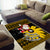 Maryland Christmas Area Rug Santa Claus With Black Eyed Susan Flower - Wonder Print Shop
