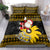 Maryland Christmas Bedding Set Santa Claus With Black Eyed Susan Flower - Wonder Print Shop
