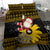 Maryland Christmas Bedding Set Santa Claus With Black Eyed Susan Flower - Wonder Print Shop