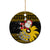 Maryland Christmas Ceramic Ornament Santa Claus With Black Eyed Susan Flower - Wonder Print Shop