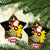 Maryland Christmas Ceramic Ornament Santa Claus With Black Eyed Susan Flower - Wonder Print Shop