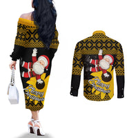 maryland-christmas-couples-matching-off-the-shoulder-long-sleeve-dress-and-long-sleeve-button-shirt-santa-claus-with-black-eyed-susan-flower