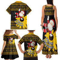 Maryland Christmas Family Matching Tank Maxi Dress and Hawaiian Shirt Santa Claus With Black Eyed Susan Flower - Wonder Print Shop
