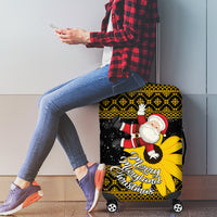 Maryland Christmas Luggage Cover Santa Claus With Black Eyed Susan Flower - Wonder Print Shop