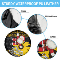 Maryland Christmas Spare Tire Cover Santa Claus With Black Eyed Susan Flower - Wonder Print Shop