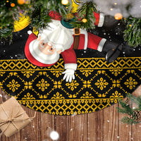 Maryland Christmas Tree Skirt Santa Claus With Black Eyed Susan Flower - Wonder Print Shop