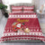 Custom Maryland Christmas Bedding Set Santa Claus Riding A Reindeer - Wonder Print Shop