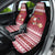Custom Maryland Christmas Car Seat Cover Santa Claus Riding A Reindeer - Wonder Print Shop