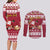 Custom Maryland Christmas Couples Matching Long Sleeve Bodycon Dress and Long Sleeve Button Shirt Santa Claus Riding A Reindeer - Wonder Print Shop