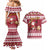 Custom Maryland Christmas Couples Matching Mermaid Dress and Hawaiian Shirt Santa Claus Riding A Reindeer - Wonder Print Shop