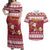 Custom Maryland Christmas Couples Matching Off Shoulder Maxi Dress and Hawaiian Shirt Santa Claus Riding A Reindeer - Wonder Print Shop