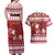 Custom Maryland Christmas Couples Matching Off Shoulder Maxi Dress and Hawaiian Shirt Santa Claus Riding A Reindeer - Wonder Print Shop
