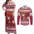 Custom Maryland Christmas Couples Matching Off Shoulder Maxi Dress and Long Sleeve Button Shirt Santa Claus Riding A Reindeer - Wonder Print Shop