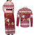 Custom Maryland Christmas Couples Matching Off Shoulder Maxi Dress and Long Sleeve Button Shirt Santa Claus Riding A Reindeer - Wonder Print Shop