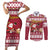 Custom Maryland Christmas Couples Matching Short Sleeve Bodycon Dress and Long Sleeve Button Shirt Santa Claus Riding A Reindeer - Wonder Print Shop