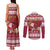 Custom Maryland Christmas Couples Matching Tank Maxi Dress and Long Sleeve Button Shirt Santa Claus Riding A Reindeer - Wonder Print Shop