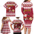 Custom Maryland Christmas Family Matching Long Sleeve Bodycon Dress and Hawaiian Shirt Santa Claus Riding A Reindeer - Wonder Print Shop