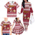 Custom Maryland Christmas Family Matching Off Shoulder Long Sleeve Dress and Hawaiian Shirt Santa Claus Riding A Reindeer - Wonder Print Shop