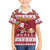 Custom Maryland Christmas Family Matching Off Shoulder Long Sleeve Dress and Hawaiian Shirt Santa Claus Riding A Reindeer - Wonder Print Shop