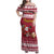 Custom Maryland Christmas Family Matching Off Shoulder Maxi Dress and Hawaiian Shirt Santa Claus Riding A Reindeer - Wonder Print Shop