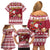 Custom Maryland Christmas Family Matching Off Shoulder Short Dress and Hawaiian Shirt Santa Claus Riding A Reindeer - Wonder Print Shop
