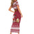 Custom Maryland Christmas Family Matching Short Sleeve Bodycon Dress and Hawaiian Shirt Santa Claus Riding A Reindeer - Wonder Print Shop