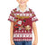 Custom Maryland Christmas Family Matching Short Sleeve Bodycon Dress and Hawaiian Shirt Santa Claus Riding A Reindeer - Wonder Print Shop